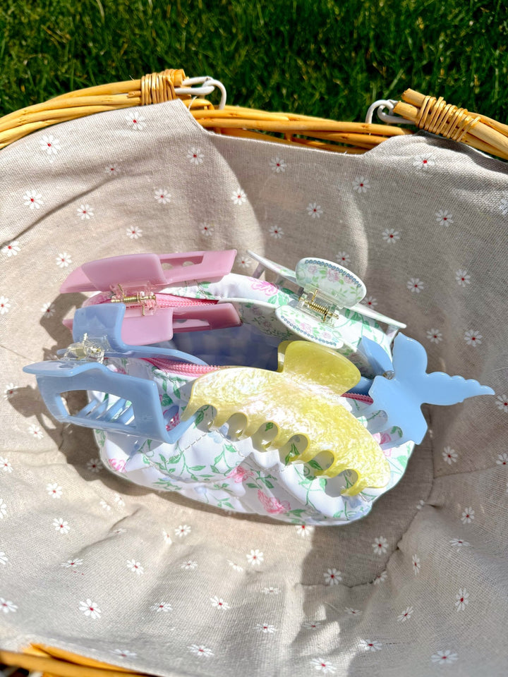 ROUNDED CLAW CLIP - SPRING BLOOM - Beyond Scrunchies