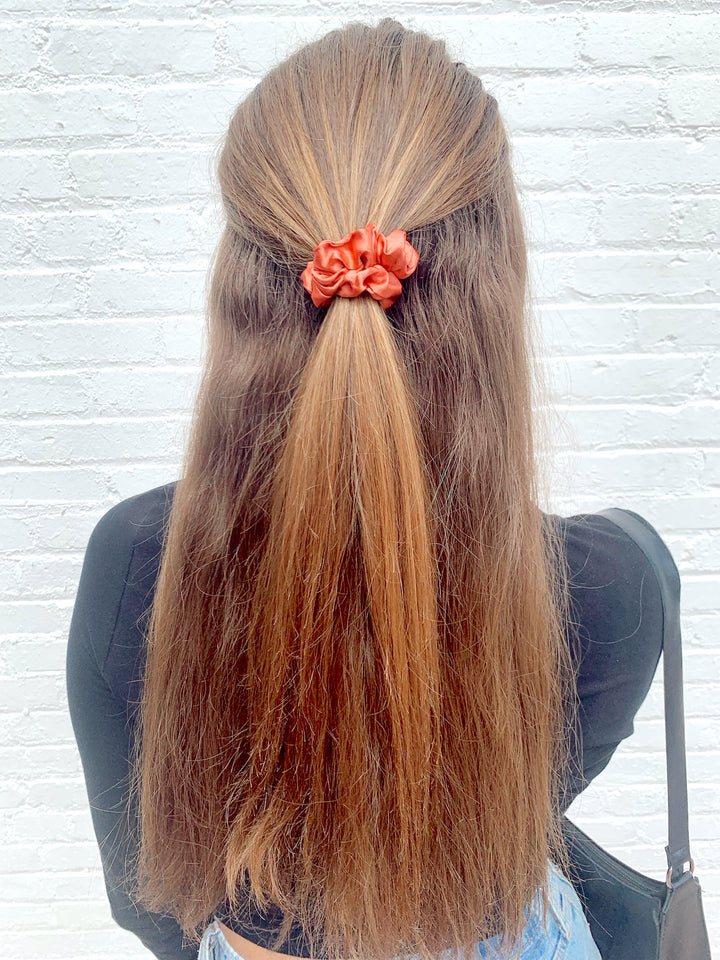 AMBER - Silk Skinny Scrunchie - Beyond Scrunchies