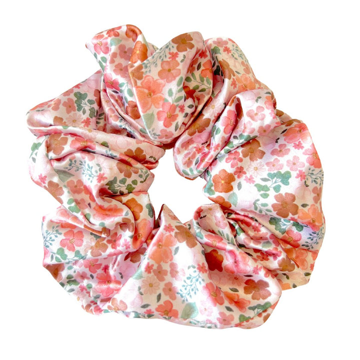 AUTUMN BLOOM - Mulberry Silk Scrunchie - Beyond Scrunchies