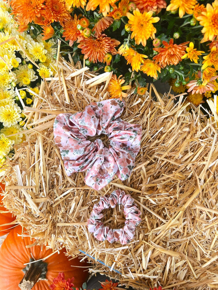 AUTUMN BLOOM - Silk Skinny Scrunchie - Beyond Scrunchies