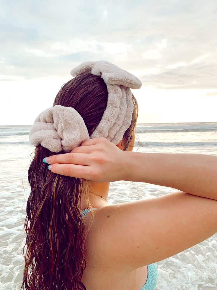 BEIGE - Microfiber Towel Headband - Beyond Scrunchies