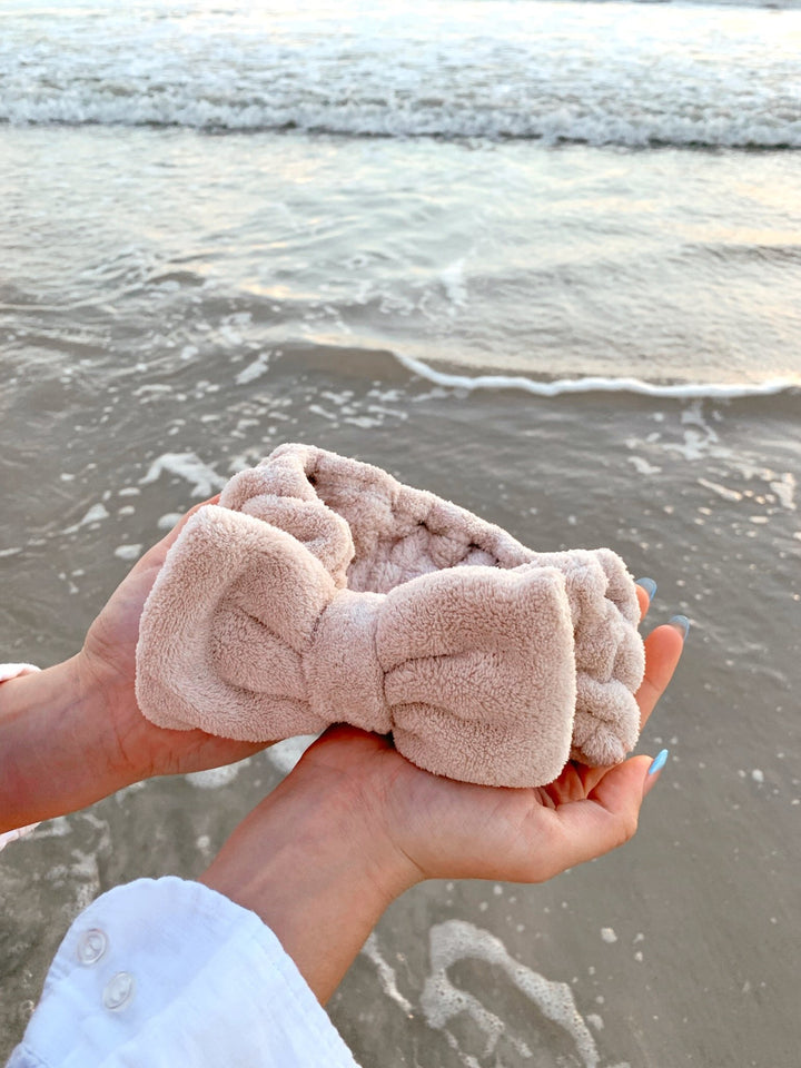 BEIGE - Microfiber Towel Headband - Beyond Scrunchies