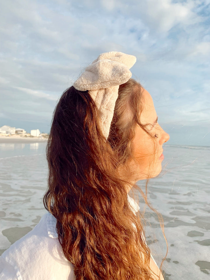 BEIGE - Microfiber Towel Headband - Beyond Scrunchies