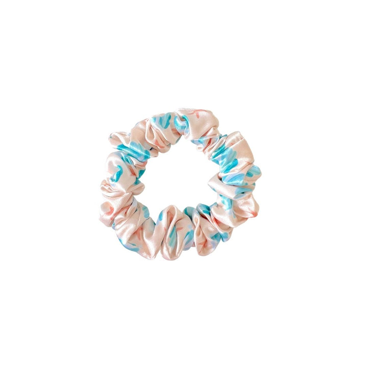 BLUE SEASHELLS - Silk Skinny Scrunchie - Beyond Scrunchies