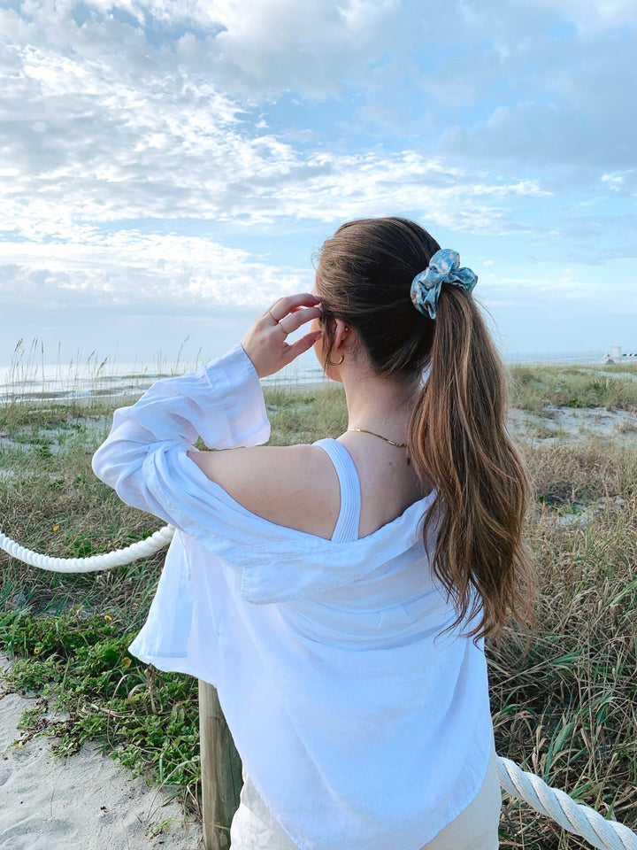 BROOKE - Printed Silk Scrunchie - Beyond Scrunchies