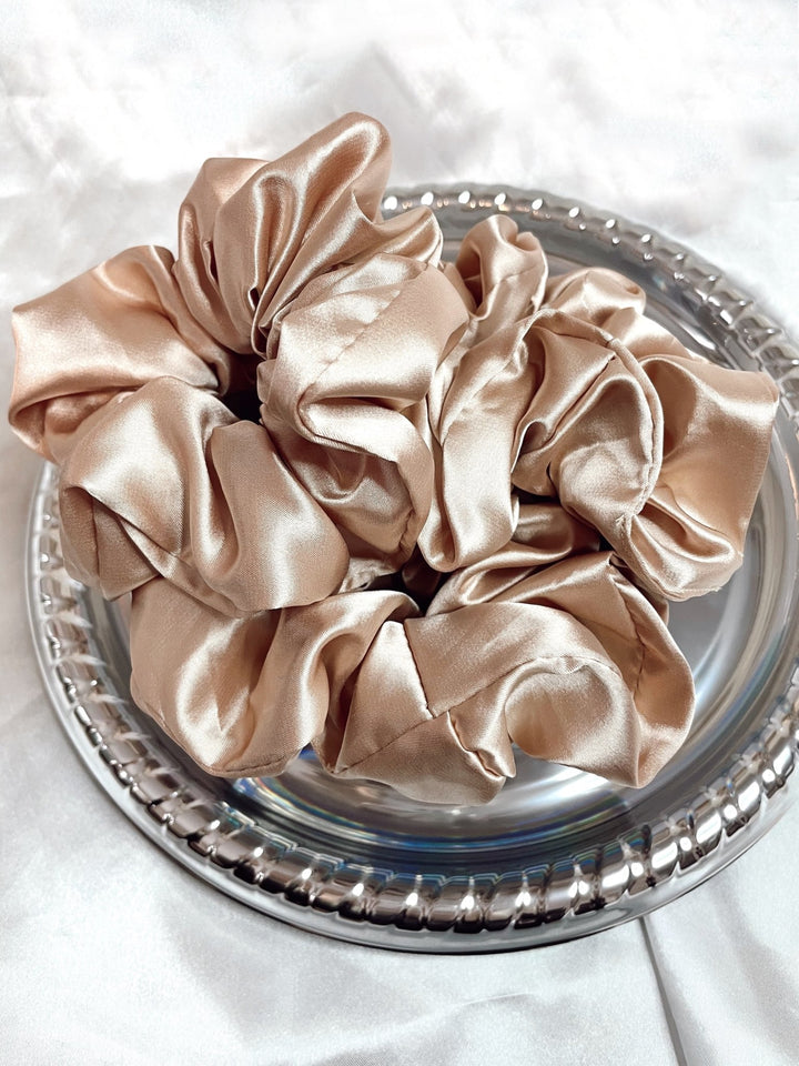 CHAMPAGNE - Mulberry Silk Scrunchie - Beyond Scrunchies
