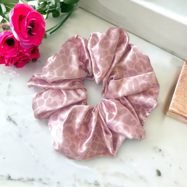 CHEETAH - Mulberry Silk Scrunchie - Beyond Scrunchies