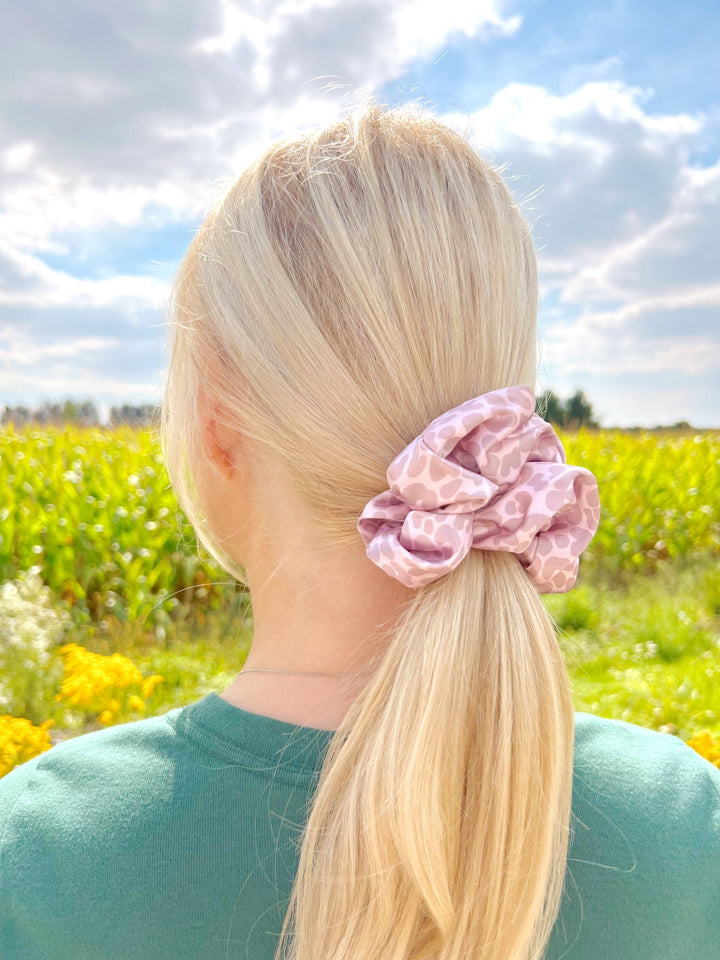 CHEETAH - Mulberry Silk Scrunchie - Beyond Scrunchies