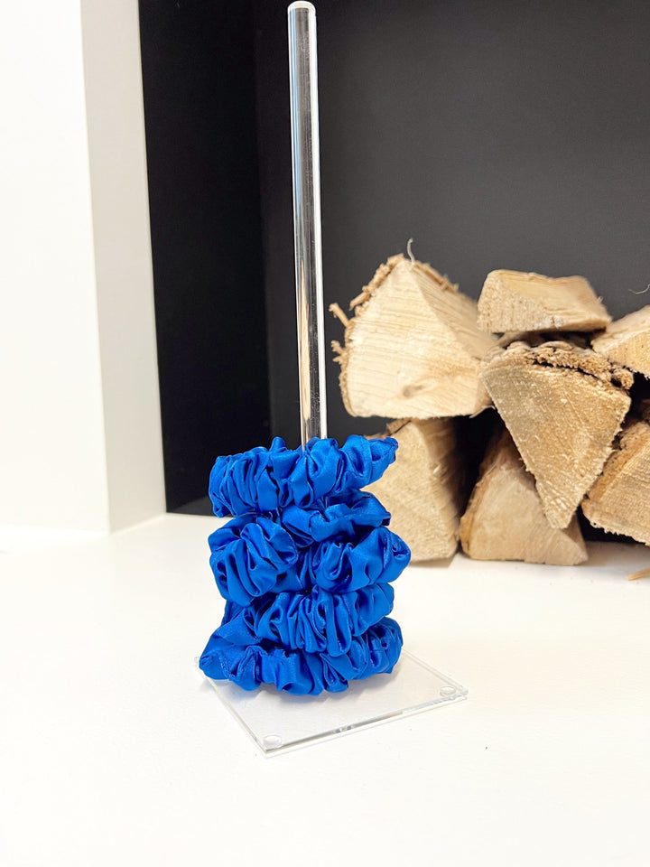 COBALT - Silk Skinny Scrunchie - Beyond Scrunchies