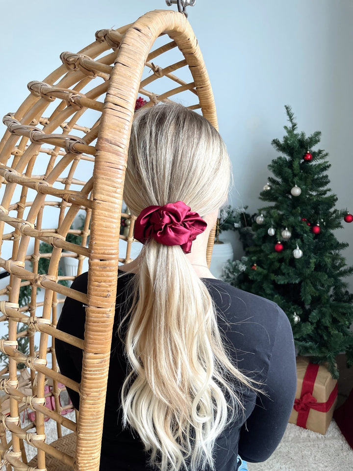 CRANBERRY - Mulberry Silk Scrunchie - Beyond Scrunchies
