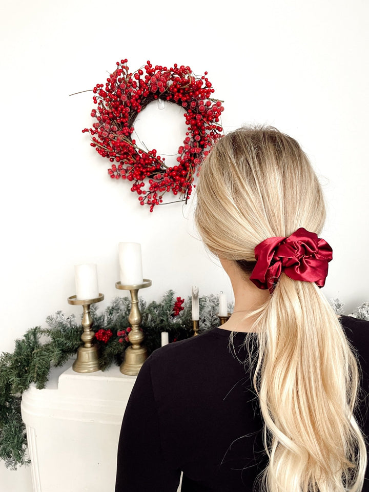 CRANBERRY - Mulberry Silk Scrunchie - Beyond Scrunchies