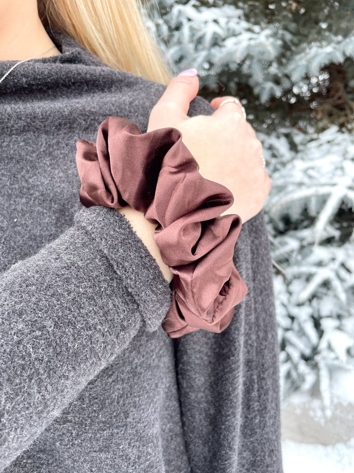 ESPRESSO - Mulberry Silk Scrunchie - Beyond Scrunchies