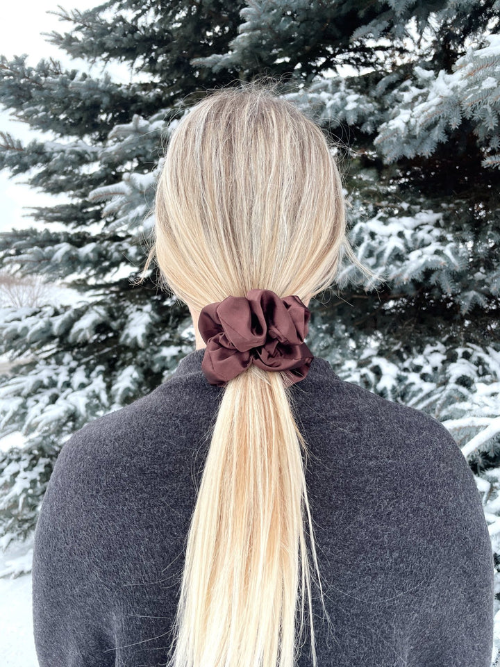 ESPRESSO - Mulberry Silk Scrunchie - Beyond Scrunchies