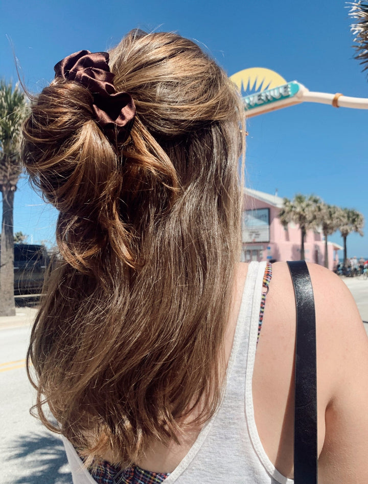 ESPRESSO - Mulberry Silk Scrunchie - Beyond Scrunchies