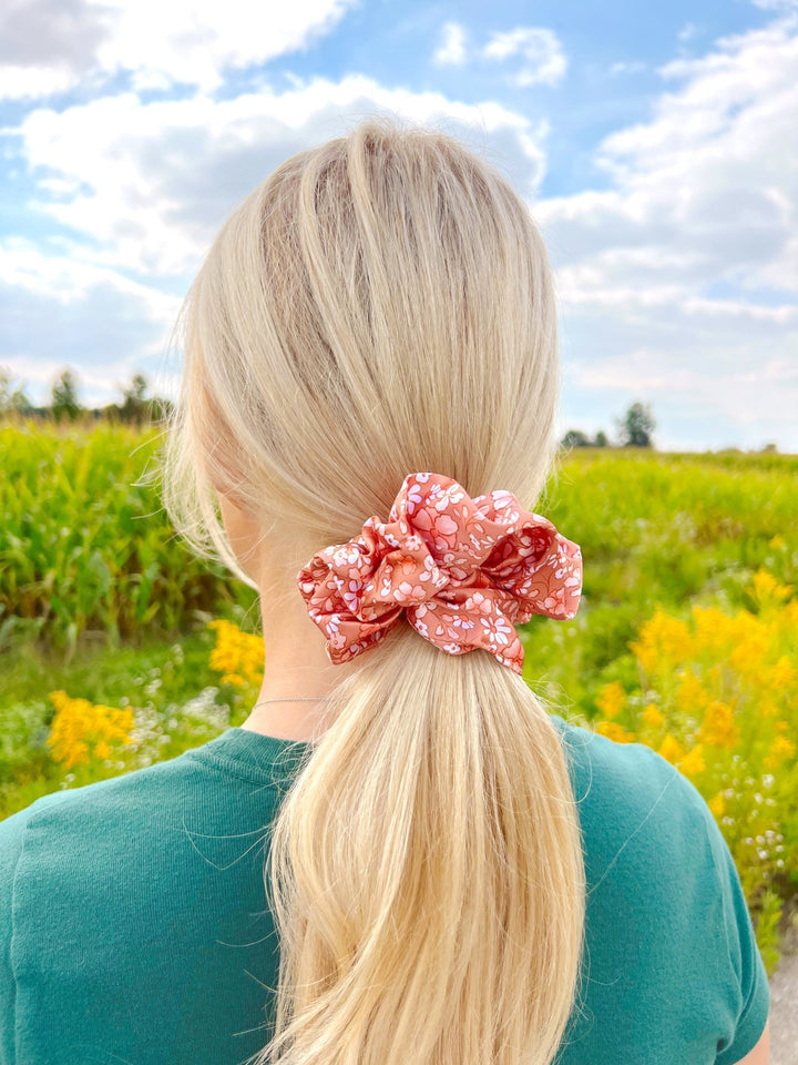 FALL FLORALS - Mulberry Silk Scrunchie - Beyond Scrunchies