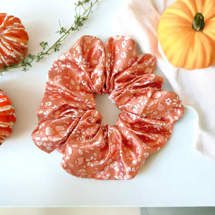 FALL FLORALS - Mulberry Silk Scrunchie - Beyond Scrunchies