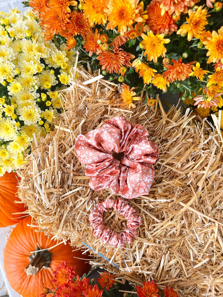 FALL FLORALS - Silk Skinny Scrunchie - Beyond Scrunchies