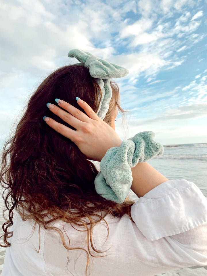 GREEN - Microfiber Towel Headband - Beyond Scrunchies