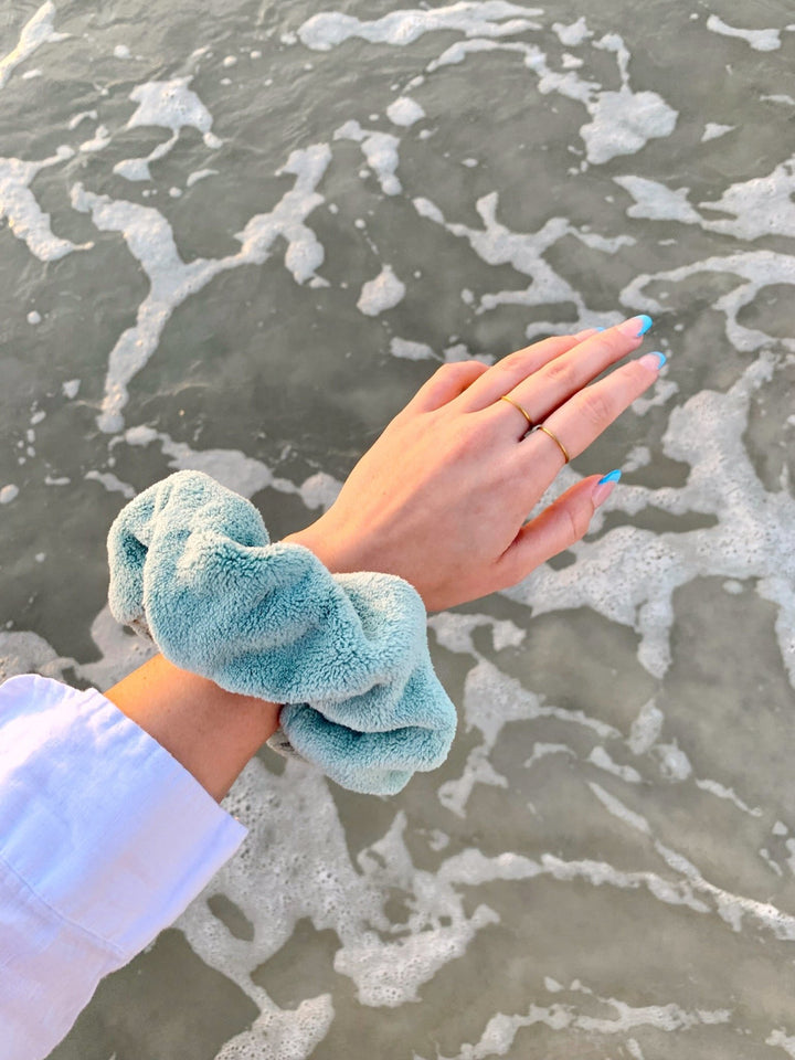 GREEN - Microfiber Towel Scrunchie - Beyond Scrunchies