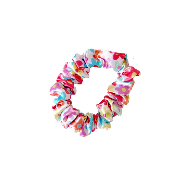 GROOVY FLORAL - Silk Skinny Scrunchie - Beyond Scrunchies