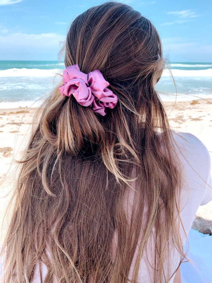 HIBISCUS - Mulberry Silk Scrunchie - Beyond Scrunchies
