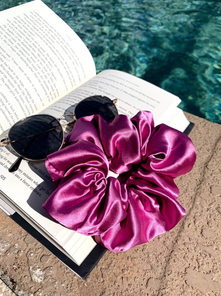 HIBISCUS - Mulberry Silk Scrunchie - Beyond Scrunchies