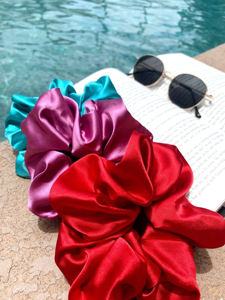 HIBISCUS - Mulberry Silk Scrunchie - Beyond Scrunchies