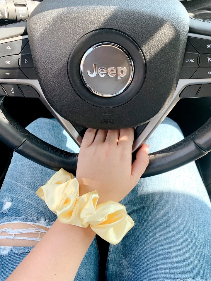 Lemon - Mulberry Silk Scrunchie - Beyond Scrunchies