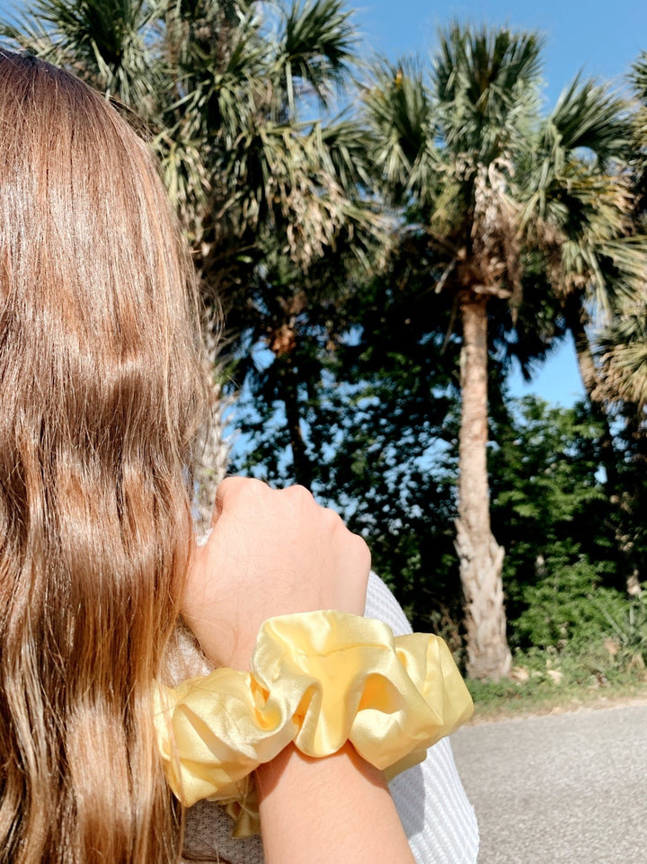 Lemon - Mulberry Silk Scrunchie - Beyond Scrunchies