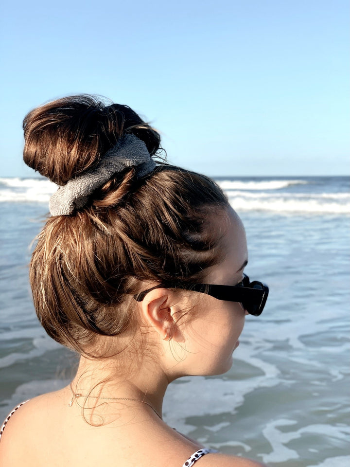 LIGHT GREY - Micro-Fibre Towel Scrunchie - Beyond Scrunchies