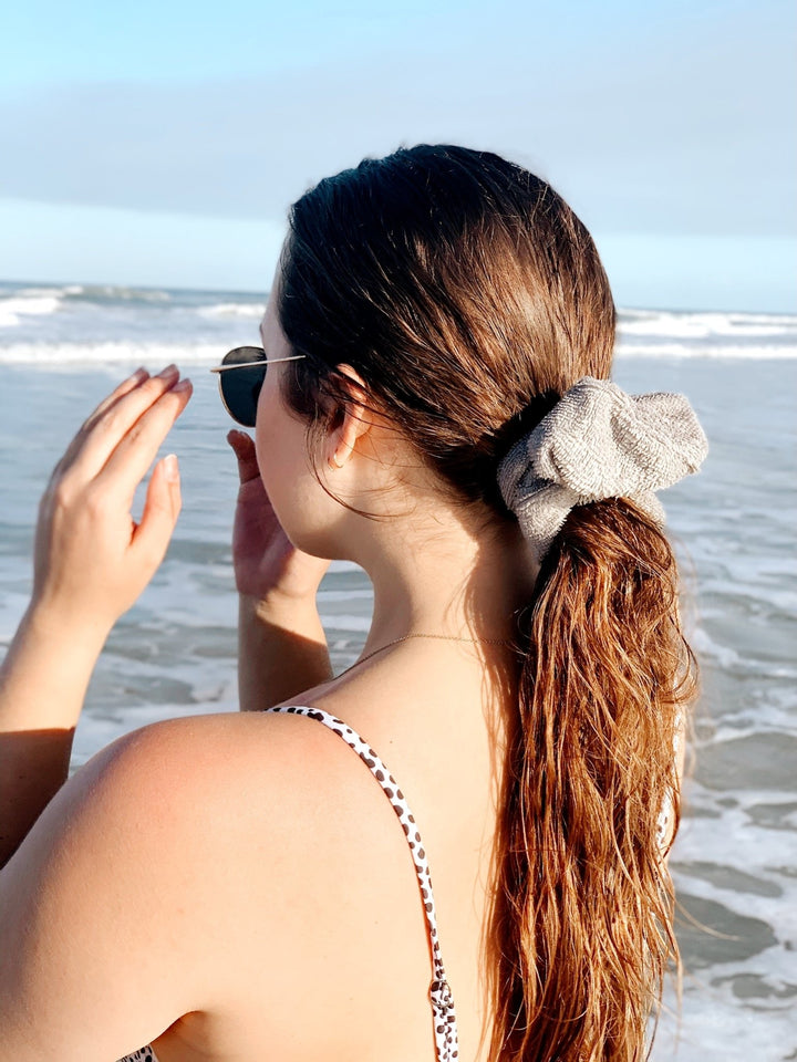 LIGHT GREY - Micro-Fibre Towel Scrunchie - Beyond Scrunchies
