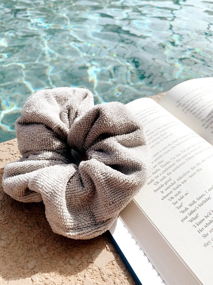 LIGHT GREY - Micro-Fibre Towel Scrunchie - Beyond Scrunchies