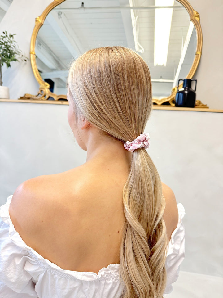 LOVE FLORAL - Silk Skinny Scrunchie - Beyond Scrunchies