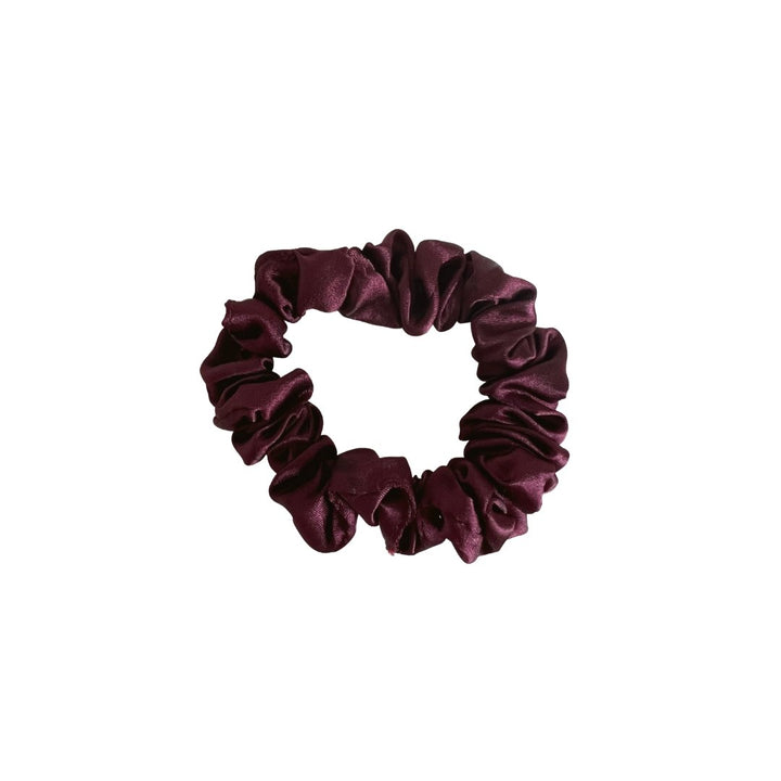 MAROON - Silk Skinny Scrunchie - Beyond Scrunchies