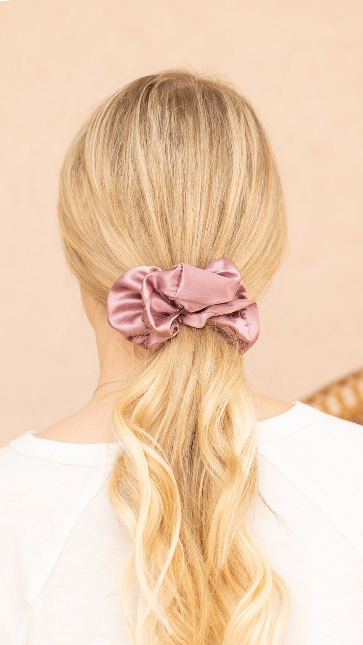 MAUVE - Mulberry Silk Scrunchie - Beyond Scrunchies