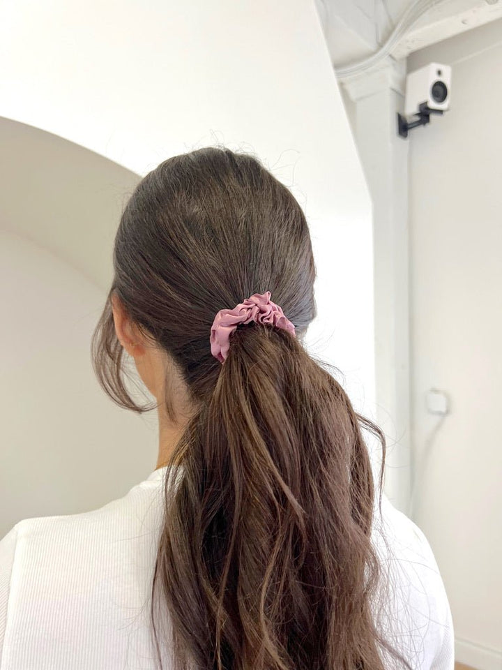 MAUVE - Silk Skinny Scrunchie - Beyond Scrunchies