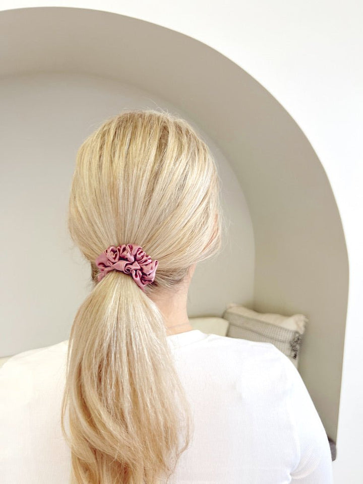 MAUVE - Silk Skinny Scrunchie - Beyond Scrunchies