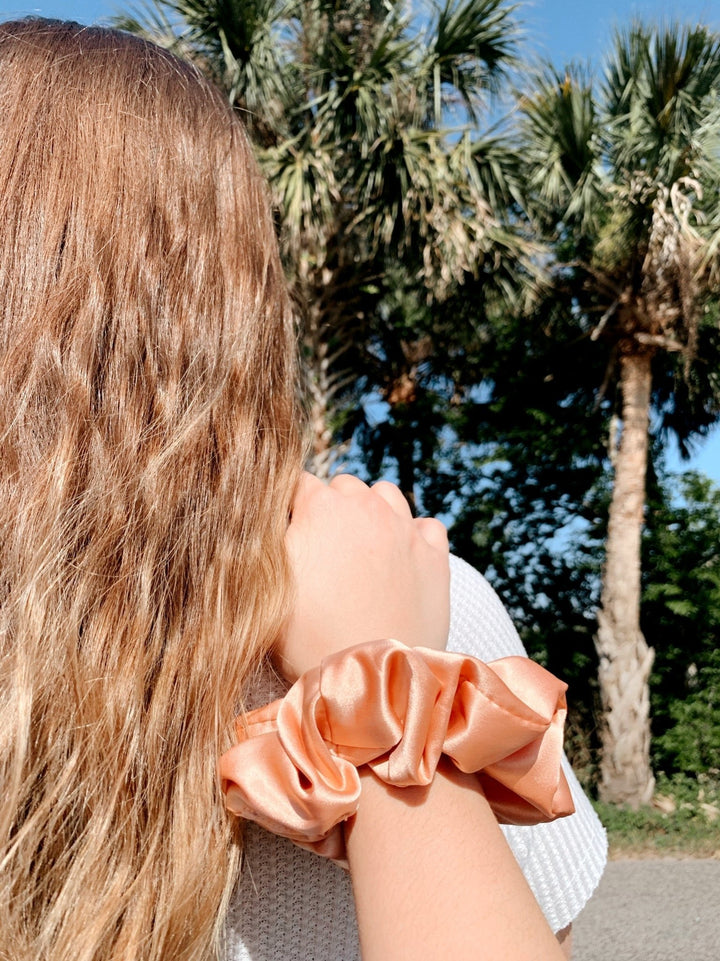 PEACH - Mulberry Silk Scrunchie - Beyond Scrunchies