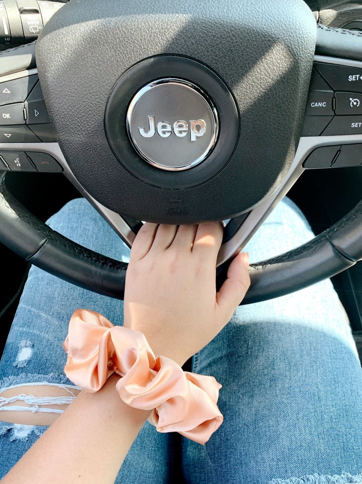 PEACH - Mulberry Silk Scrunchie - Beyond Scrunchies