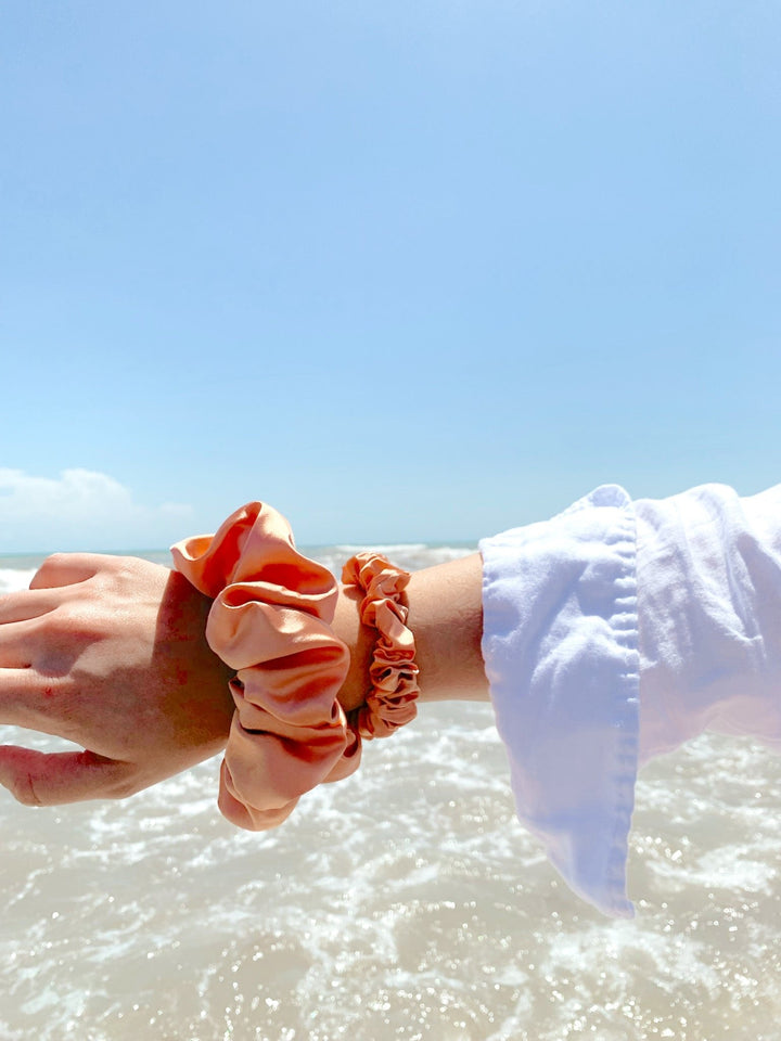 PEACH - Silk Skinny Scrunchie - Beyond Scrunchies