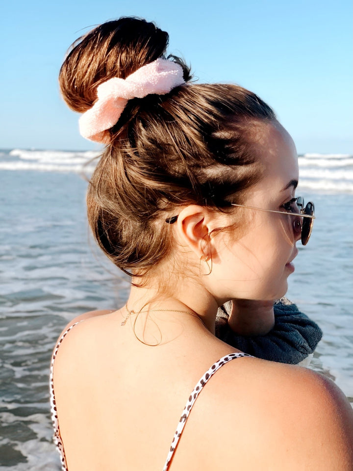 PINK - Microfibre Towel Scrunchie - Beyond Scrunchies