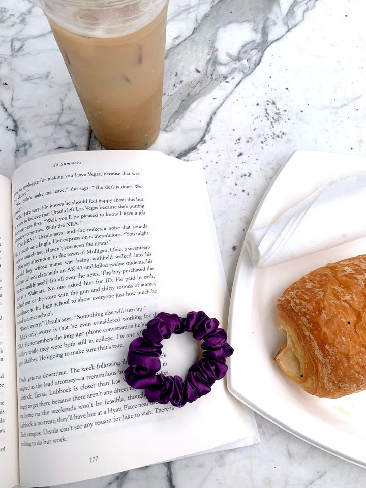 PLUM - Silk Skinny Scrunchie - Beyond Scrunchies