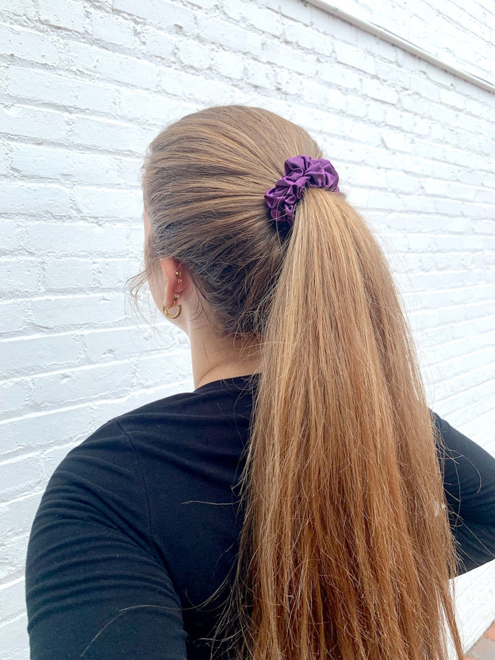 PLUM - Silk Skinny Scrunchie - Beyond Scrunchies