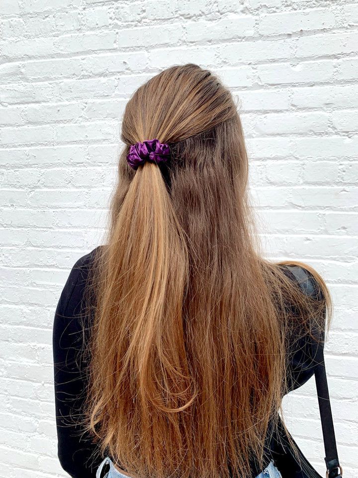 PLUM - Silk Skinny Scrunchie - Beyond Scrunchies