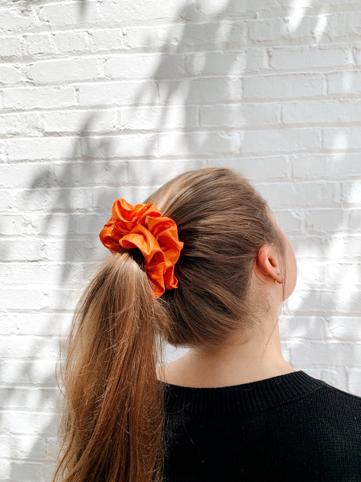PUMPKIN - Mulberry Silk Scrunchie - Beyond Scrunchies