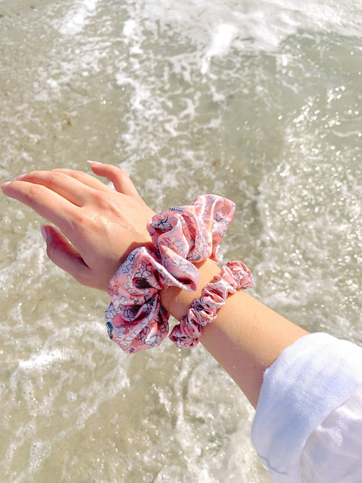 RHEANNA - Printed Silk Scrunchie - Beyond Scrunchies