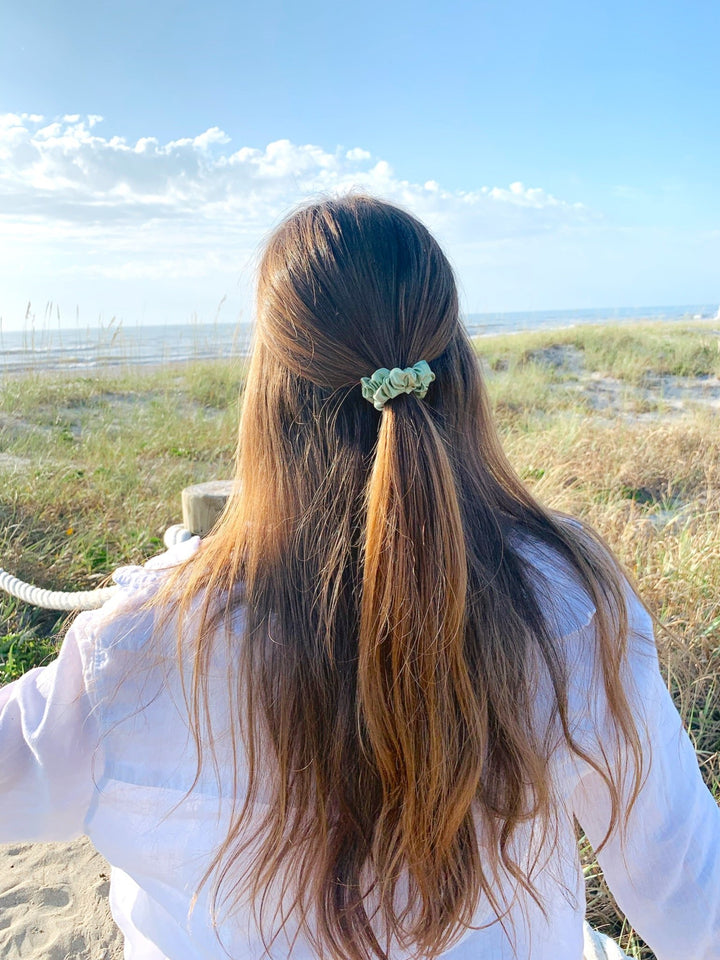 SAGE - Silk Skinny Scrunchie - Beyond Scrunchies