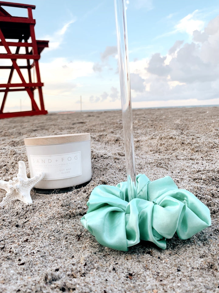 SEA FOAM - Mulberry Silk Scrunchie - Beyond Scrunchies