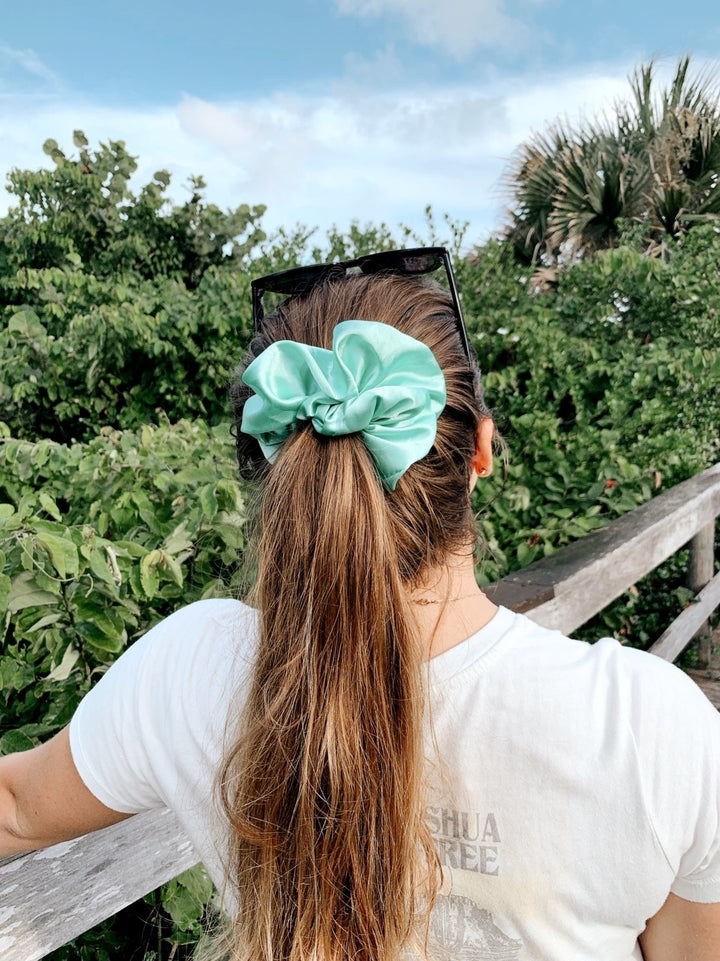 SEA FOAM - Mulberry Silk Scrunchie - Beyond Scrunchies
