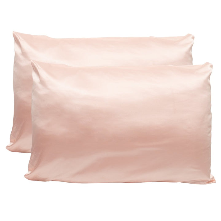 SET OF 2 SILK PILLOWCASES - Rose - Beyond Scrunchies